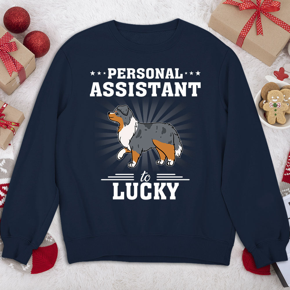 Dog Assistant - Personalized Custom Unisex 8.0 oz Sweatshirt for Pet Lovers