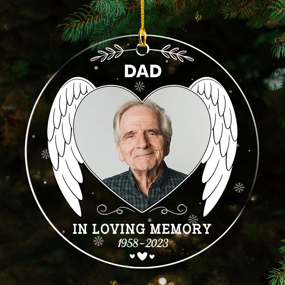 In Loving Memory - Exquisite Personalized Custom Acrylic Christmas Ornament