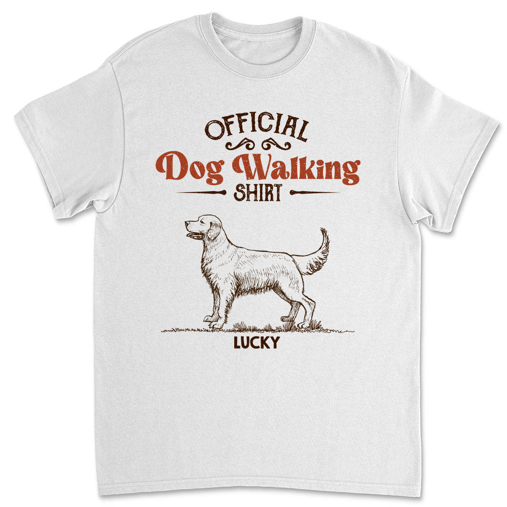 Vintage Personalized Custom Unisex Walking T-shirt - Ideal Gift for Pet Lovers