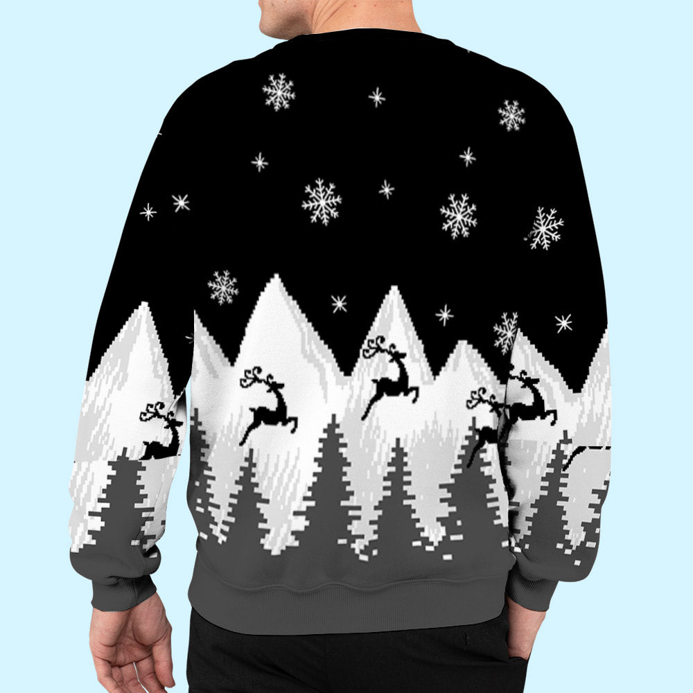 Unique Personalized Custom All-Over-Print Christmas Sweatshirt - A Must-Have for Pet Lovers