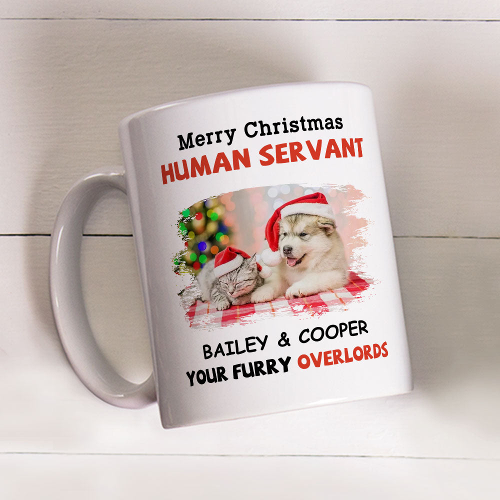 Merry Christmas - Personalized Custom Ceramic Coffee Mug for Pet Lovers (11oz & 15oz)