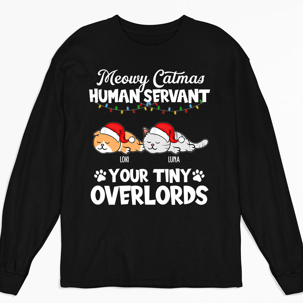 Sleeping Meowy - Personalized Custom Unisex 6.0 oz Long Sleeve T-shirt for Pet Lovers