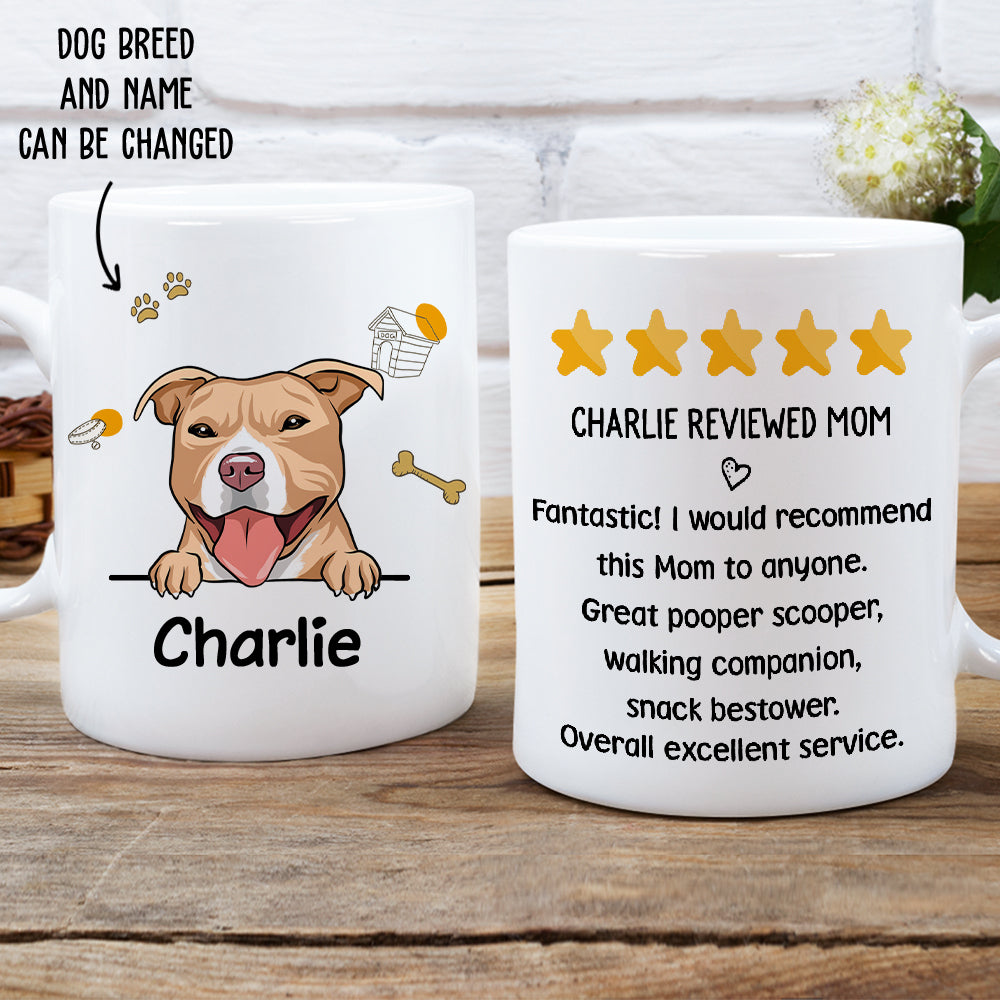 Dog - Reviewed Personalized Custom Mom Coffee Mug for Pet Lovers