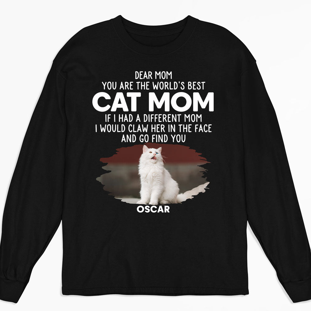 Exclusive We Would Claw Personalized Custom Long Sleeve T-shirt for Pet Lovers