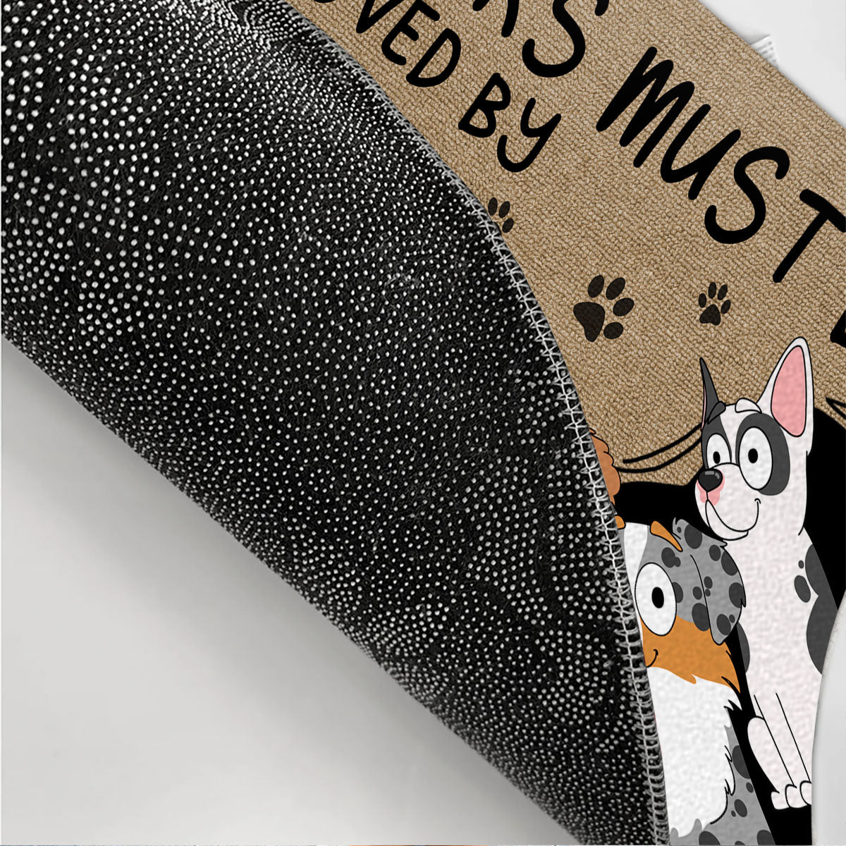 Dog-Approved Personalized Custom Doormat with Sublimation Printing and Multiple Size Options