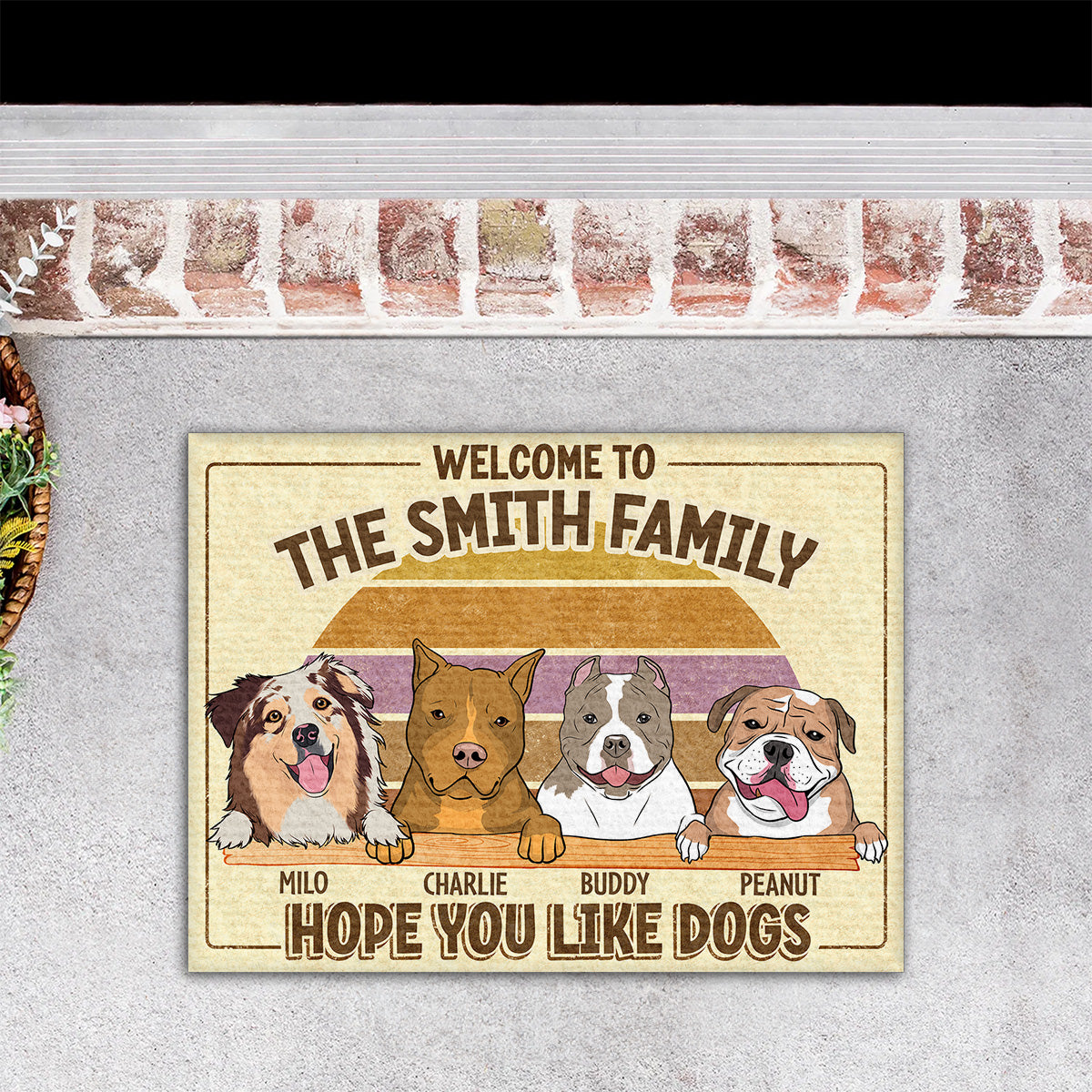 Personalized Custom Doormat - Welcome Your Guests with Your Pet's Picture