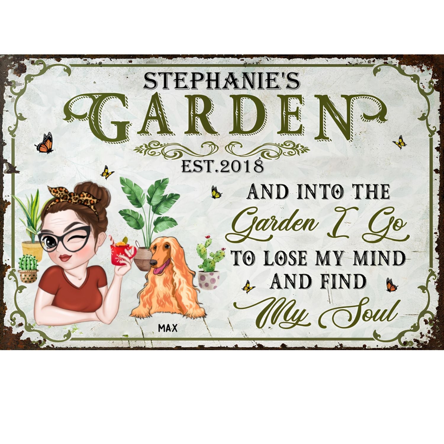 Find My Soul - Exquisite Personalized Custom Metal Sign for Home and Office