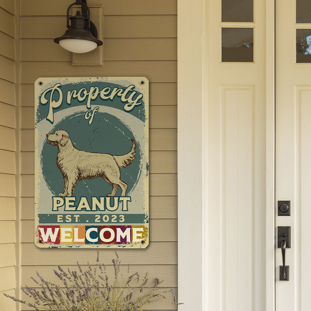 Personalized Custom Metal Sign - Ideal Property Decor for Dog Lovers