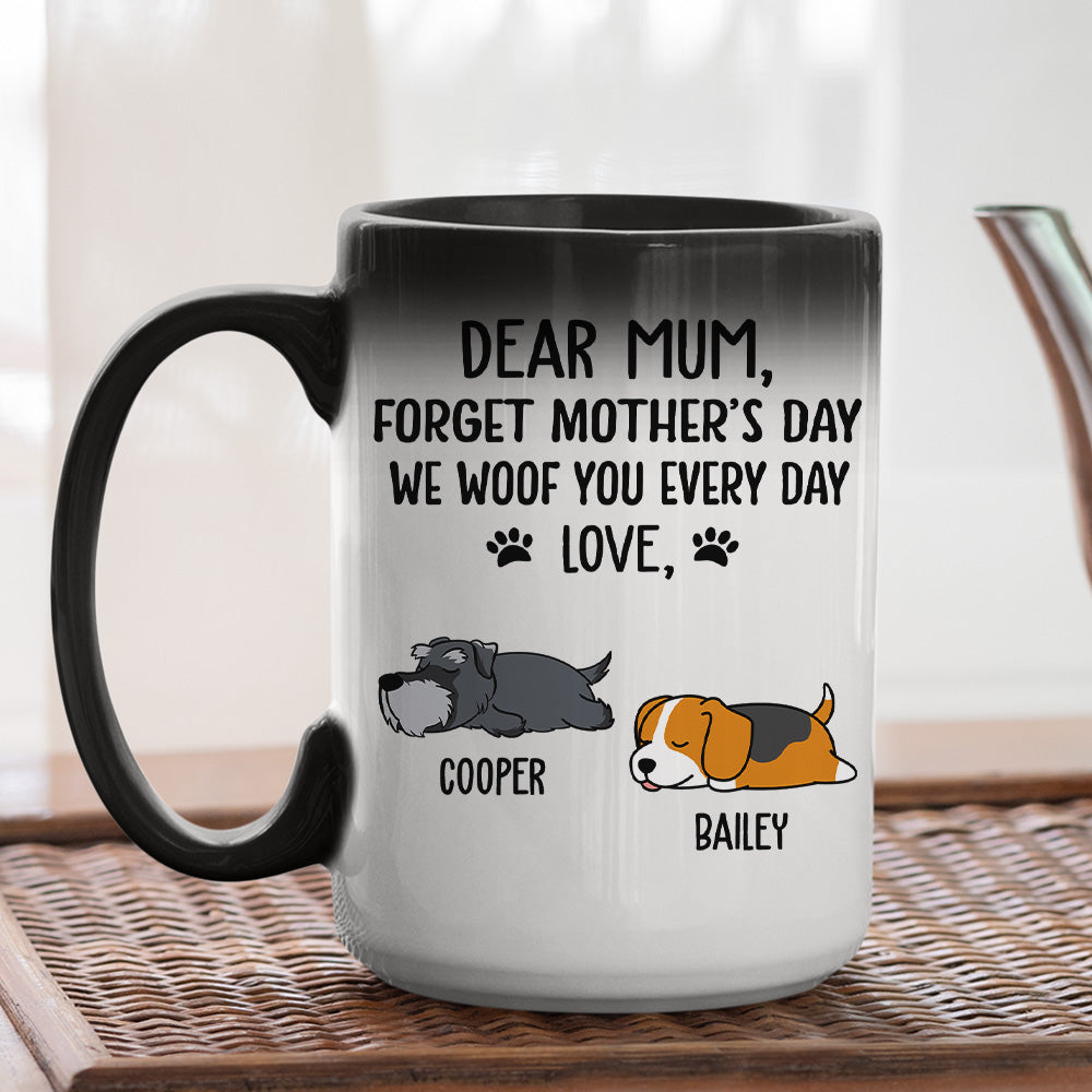 Woof You Dad - Personalized 11oz/15oz Custom Color Changing Ceramic Mug for Pet Lovers