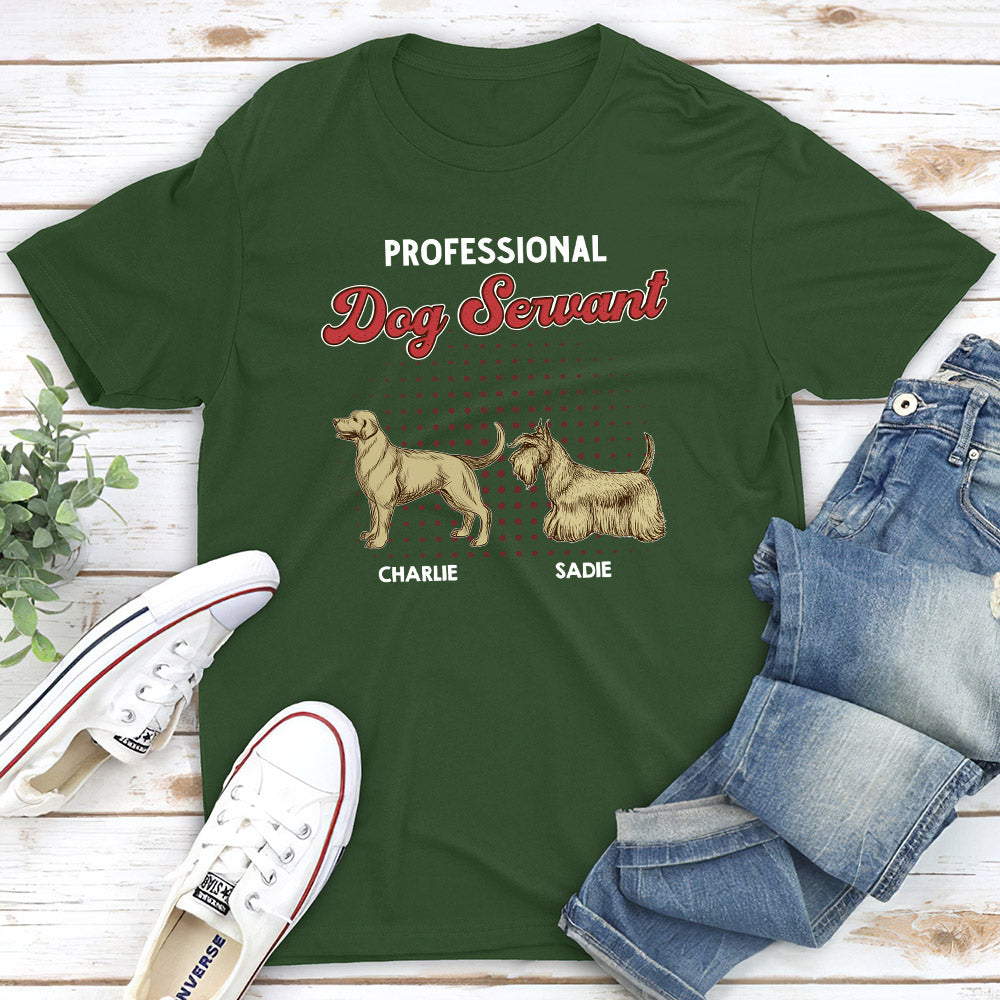 Exclusive Personalized Custom Unisex Professional Dog Servant T-shirt - Ideal Gift for Pet Lovers