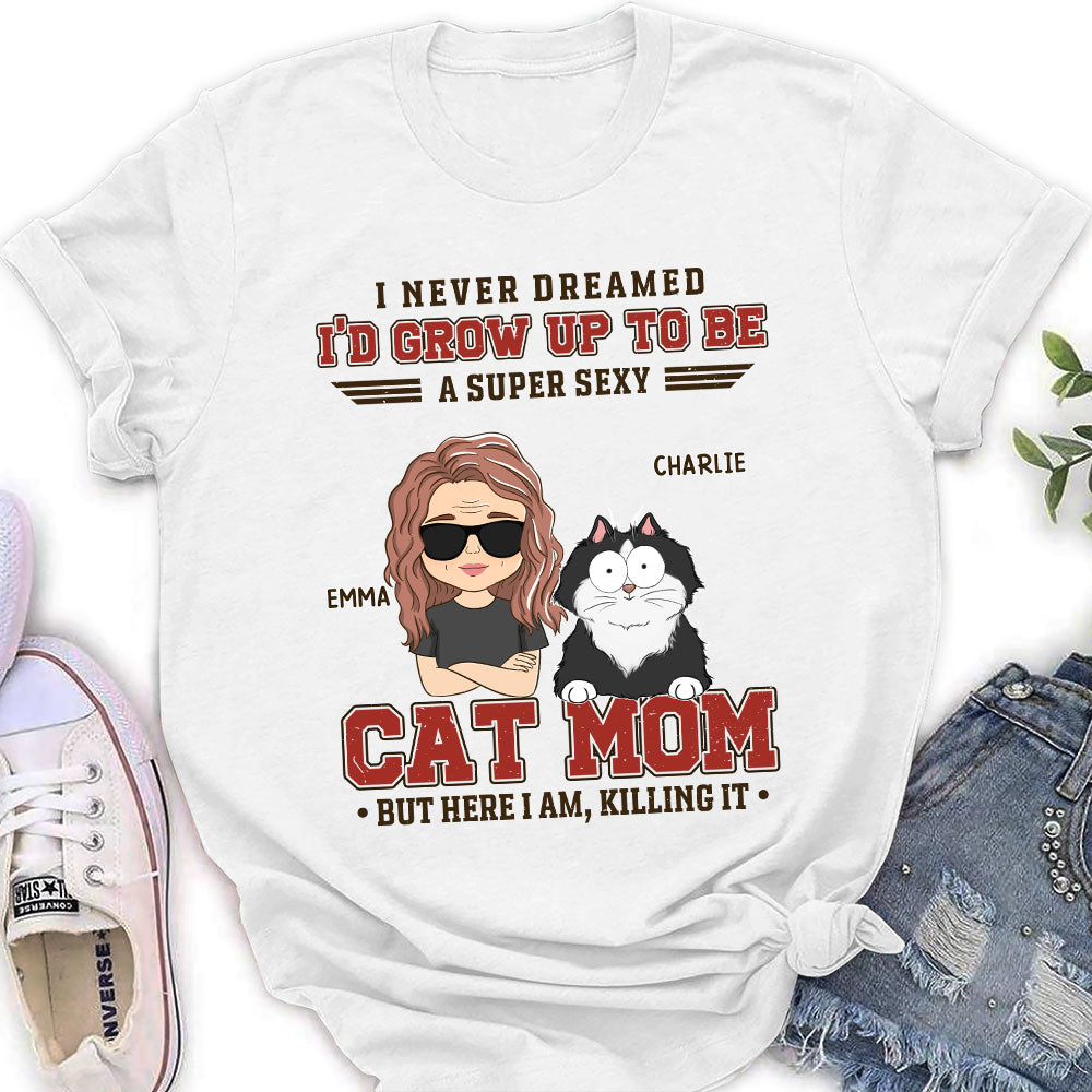 Grow Up To Be - Stylish Personalized Custom Women's T-shirt for Pet Lovers