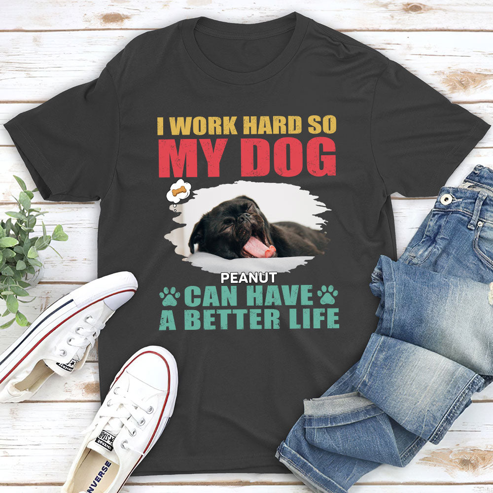 Enhance Your Dog's Life with Personalized Custom Unisex 5.3 oz T-shirt