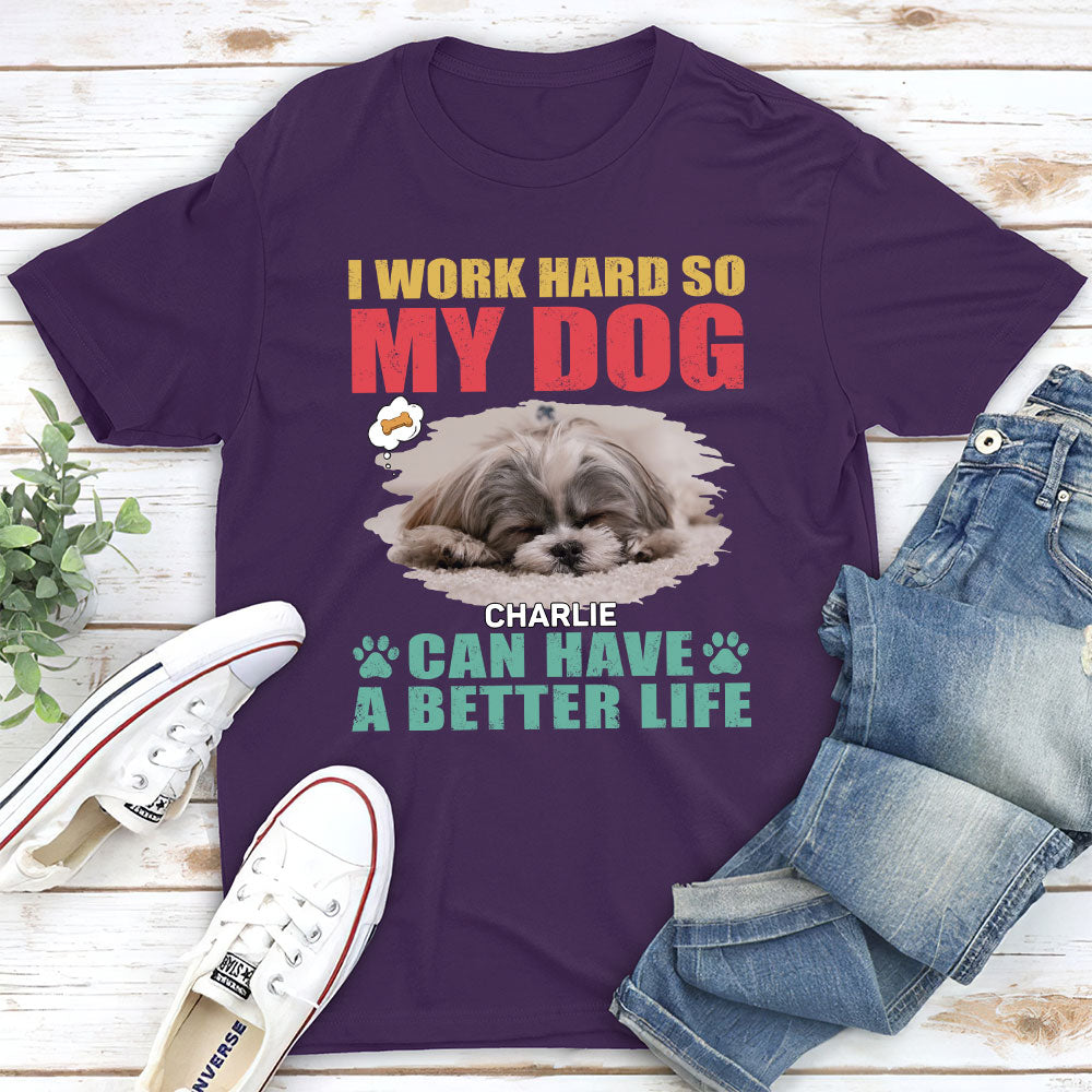 Enhance Your Dog's Life with Personalized Custom Unisex 5.3 oz T-shirt