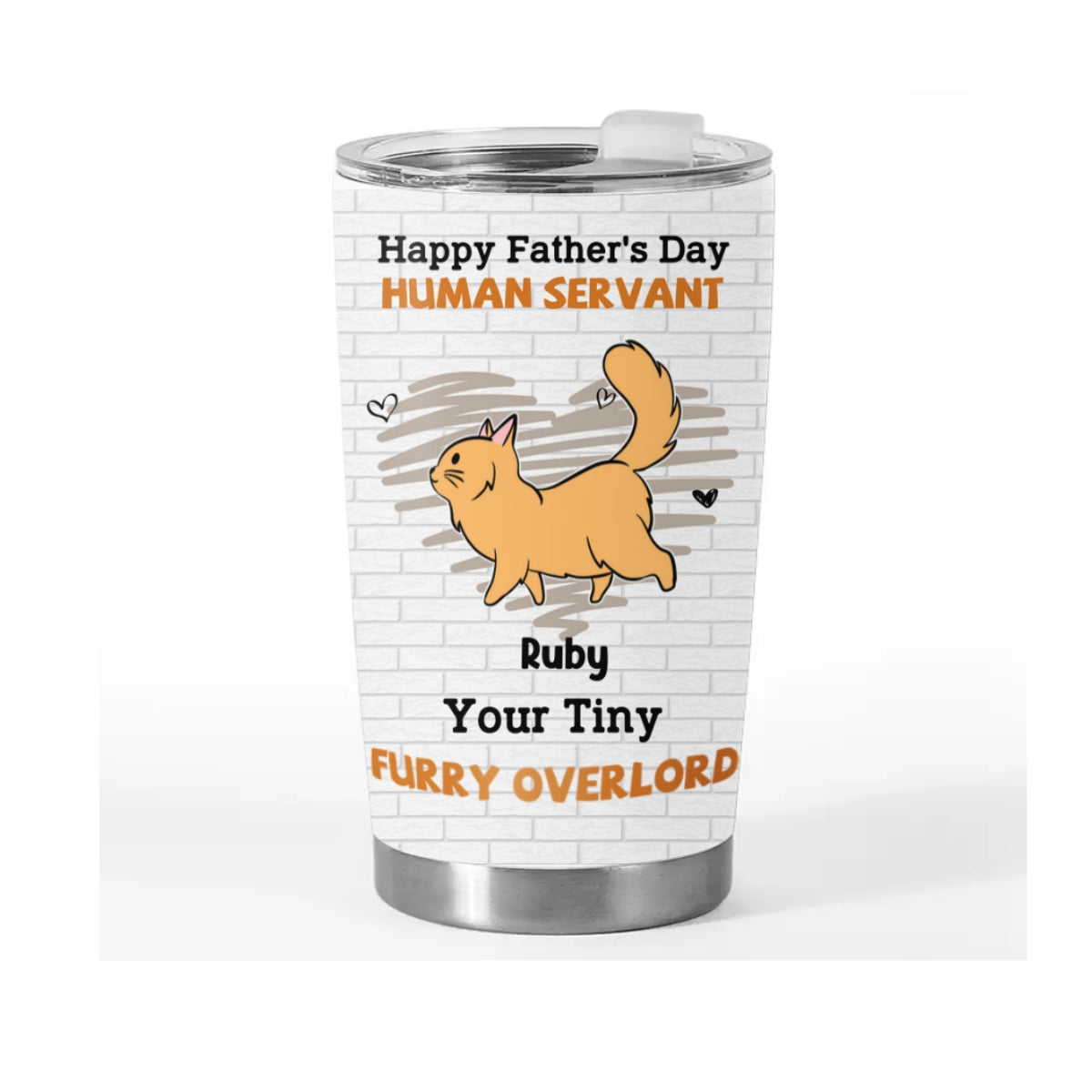 My Human Servant - Personalized 20oz Custom Tumbler with Thousands of Cool Designs