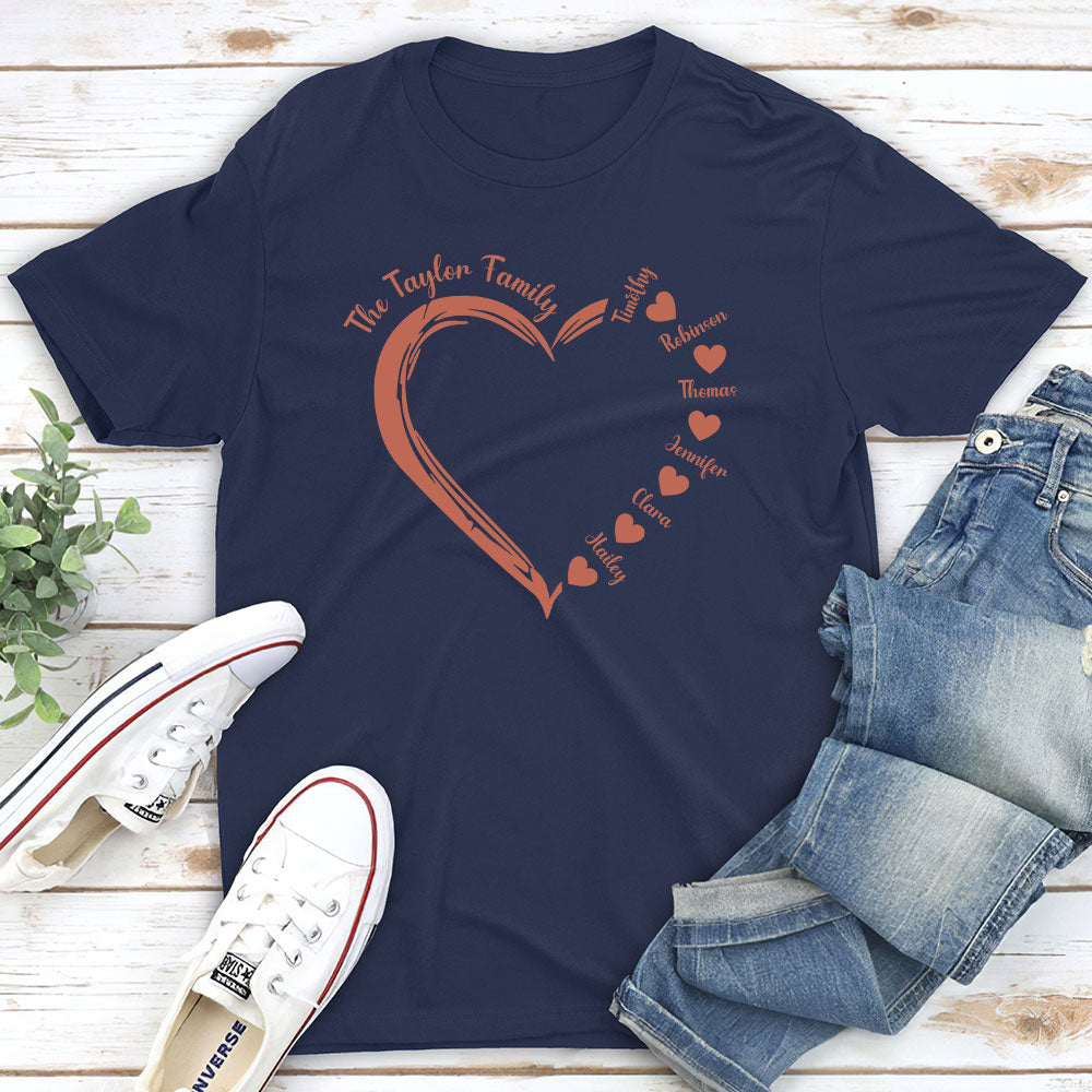 Heart Around You - Customizable Personalized Unisex 5.3 oz T-shirt for Pet Lovers