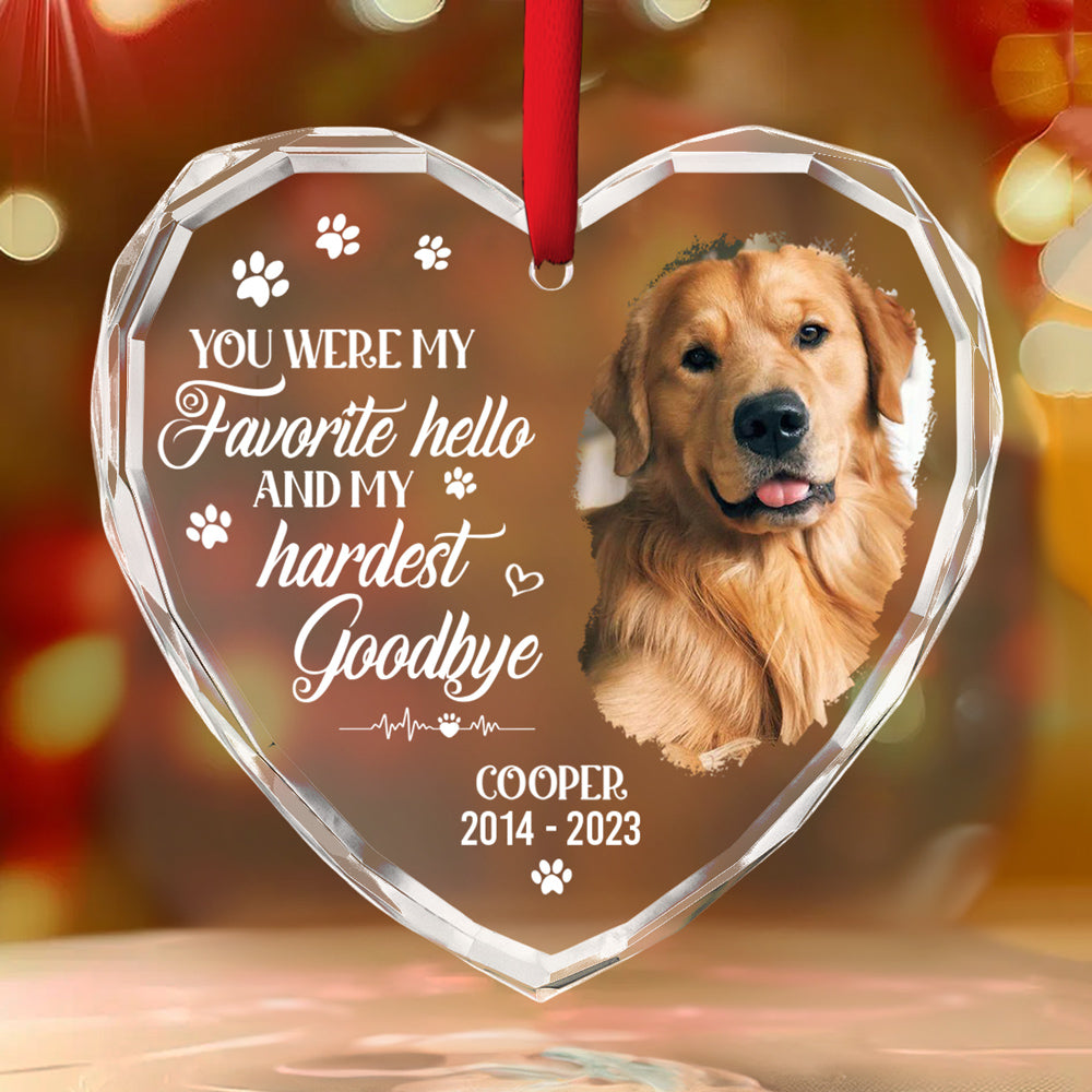 Personalized Custom Glass Ornament - You Would Have Lived Forever, 8mm Thick, 3.07-inch Tall