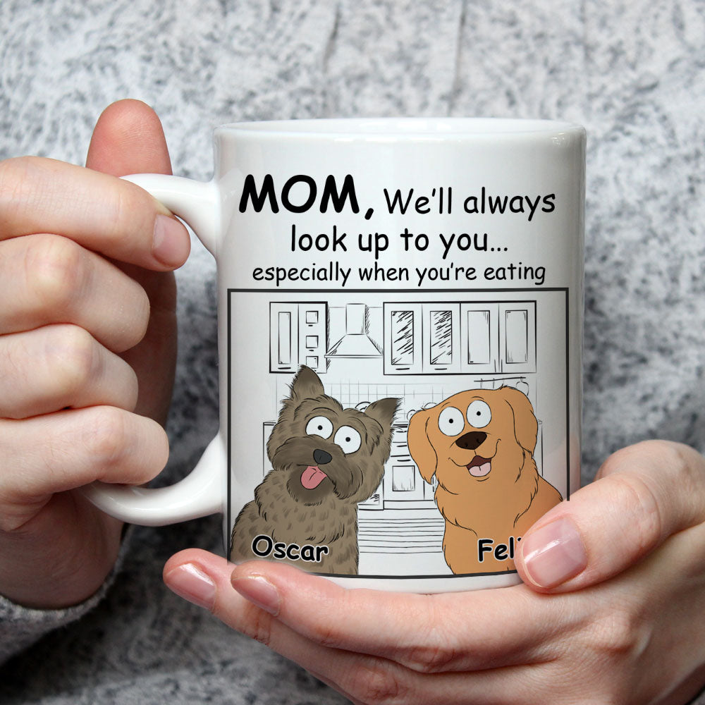 Always Look Up - Personalized Custom 11oz Coffee Mug for Pet Lovers