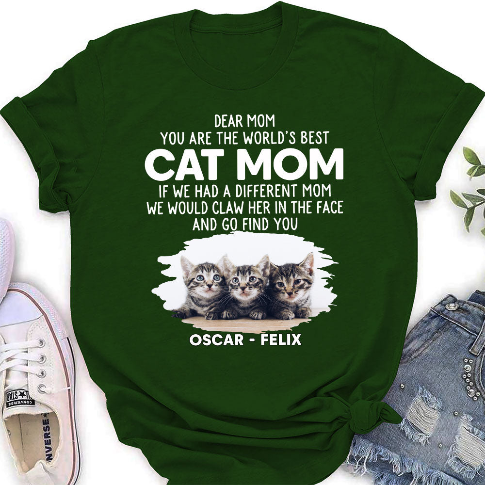 Unique Personalized Custom Women's 'We Would Claw' Photo T-shirt - Ideal Gift for Pet Lovers