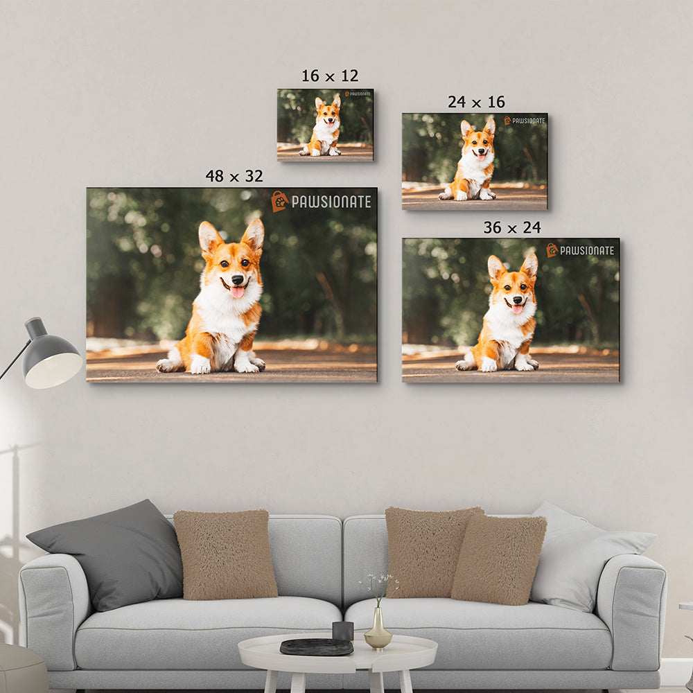 They Lived Happily Ever After - Premium Personalized Custom Canvas Print: Ideal Gifts For Dog Lovers