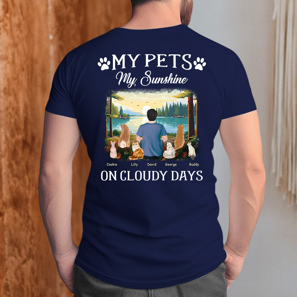 My Pet Sunshine - Personalized Custom Unisex 5.3 oz T-shirt for Pet Lovers