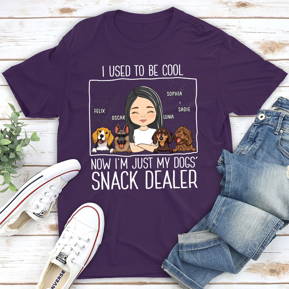 Just A Snack Dealer 2 - Personalized Custom Unisex 5.3 oz T-shirt for Pet Lovers