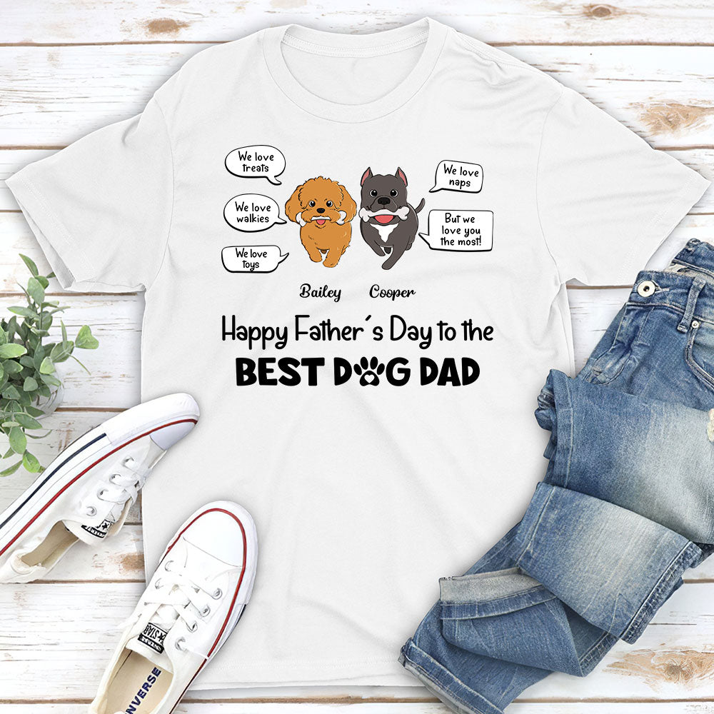But We Love You The Most - Personalized Custom Unisex 5.3 oz T-shirt for Pet Lovers