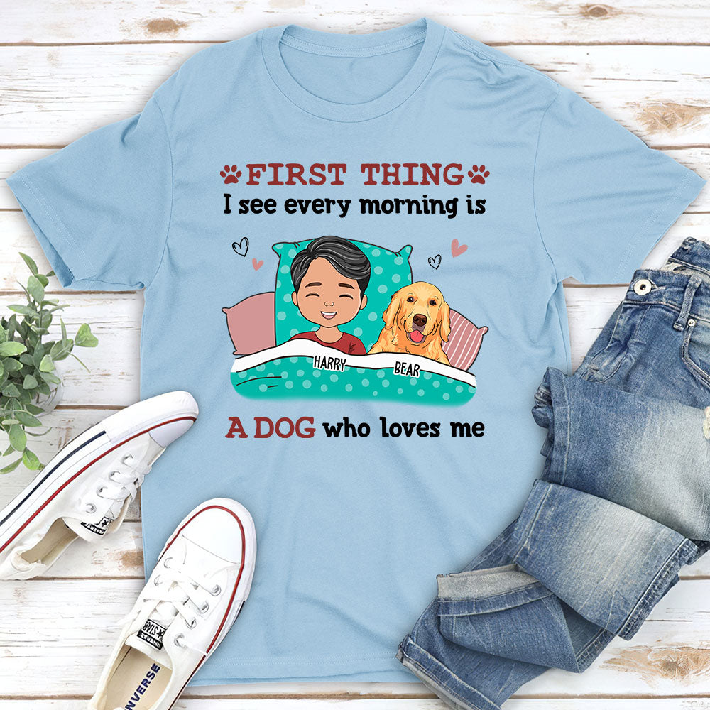 Every Morning - Personalized Custom Premium Men's Fit 4.2 oz T-shirt for Pet Lovers