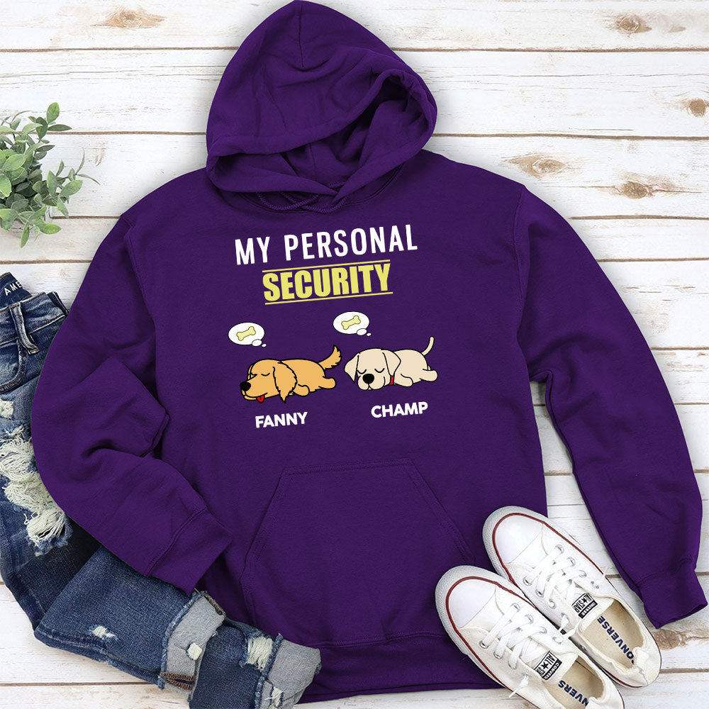 Personal Security - Personalized Custom Unisex 8.0 oz Hoodie for Pet Lovers