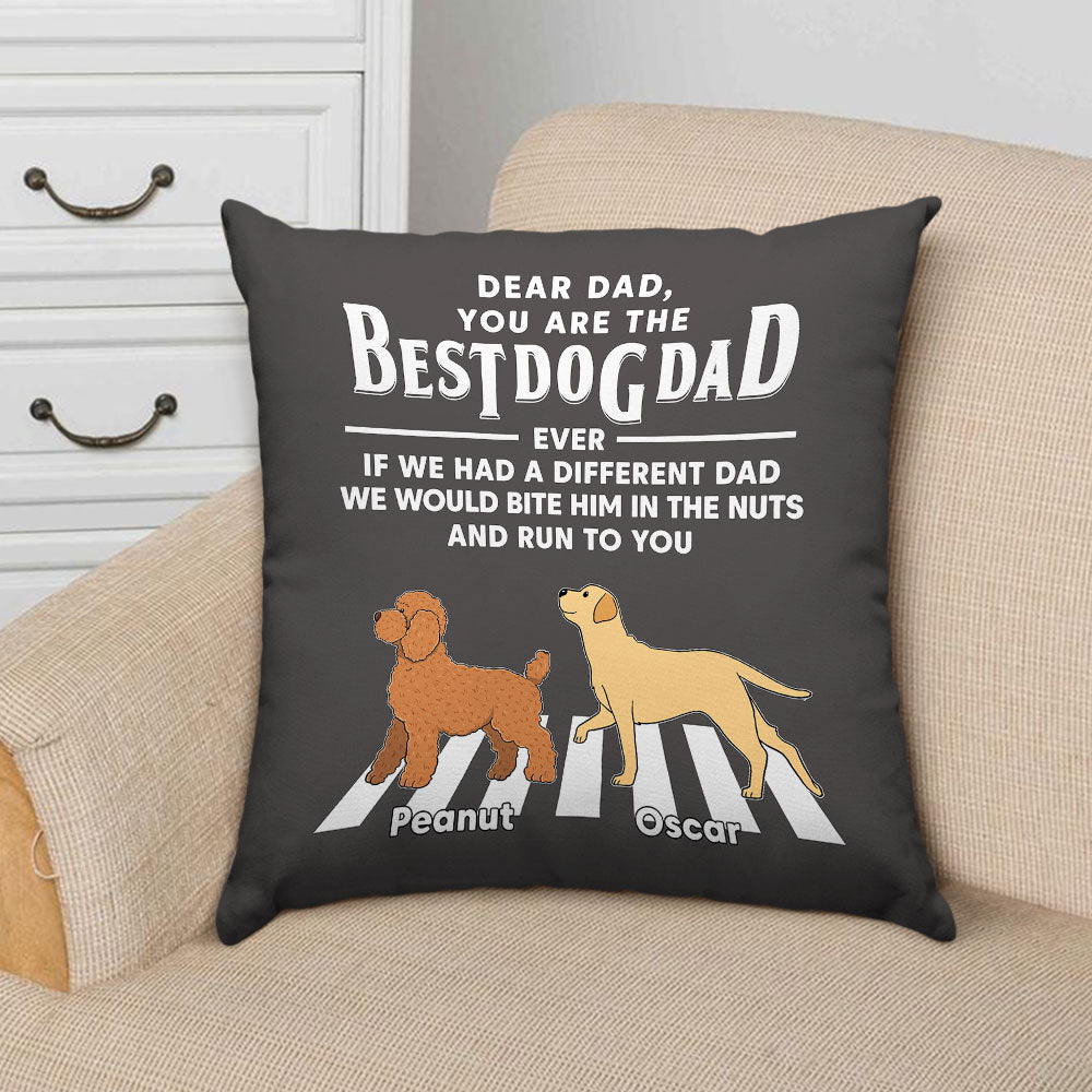 Dogs Run To You - Personalized Custom Throw Pillow - 12' x 12' and 18' x 18' Sizes
