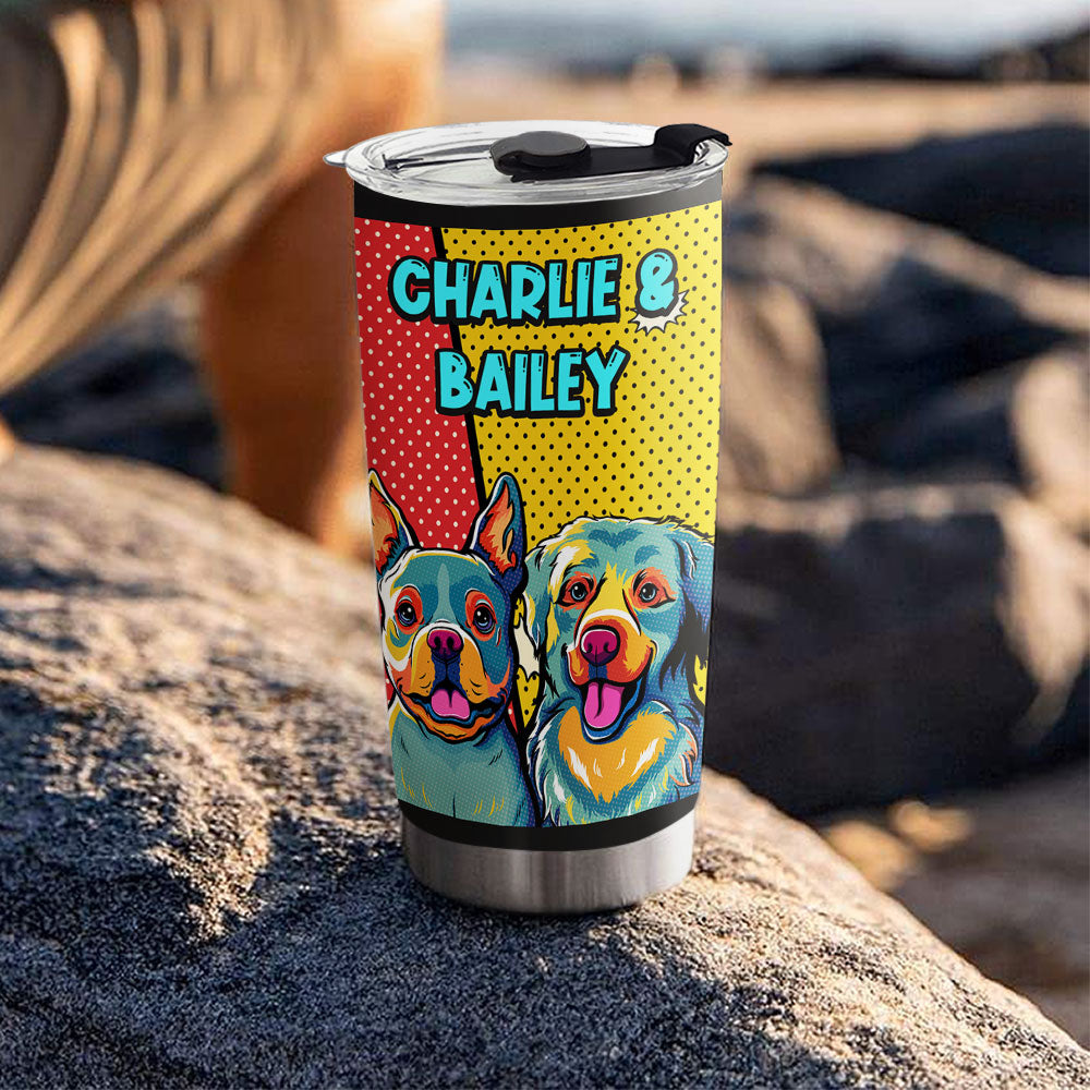 I Love You More Than All The Treats - Personalized Custom 20oz Stainless Steel Tumbler with Double - Walled Vacuum Insulation