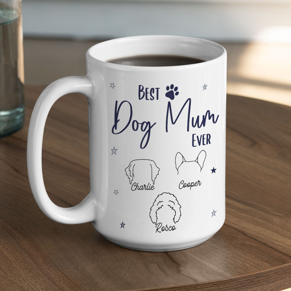 Personalized Dog Dad and Mom Star Custom Coffee Mug for a Heart - warming Experience