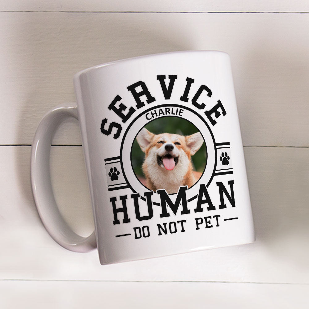 Personalized Custom Dogs Service Human Logo Coffee Mug - Ideal Gift for Pet Lovers