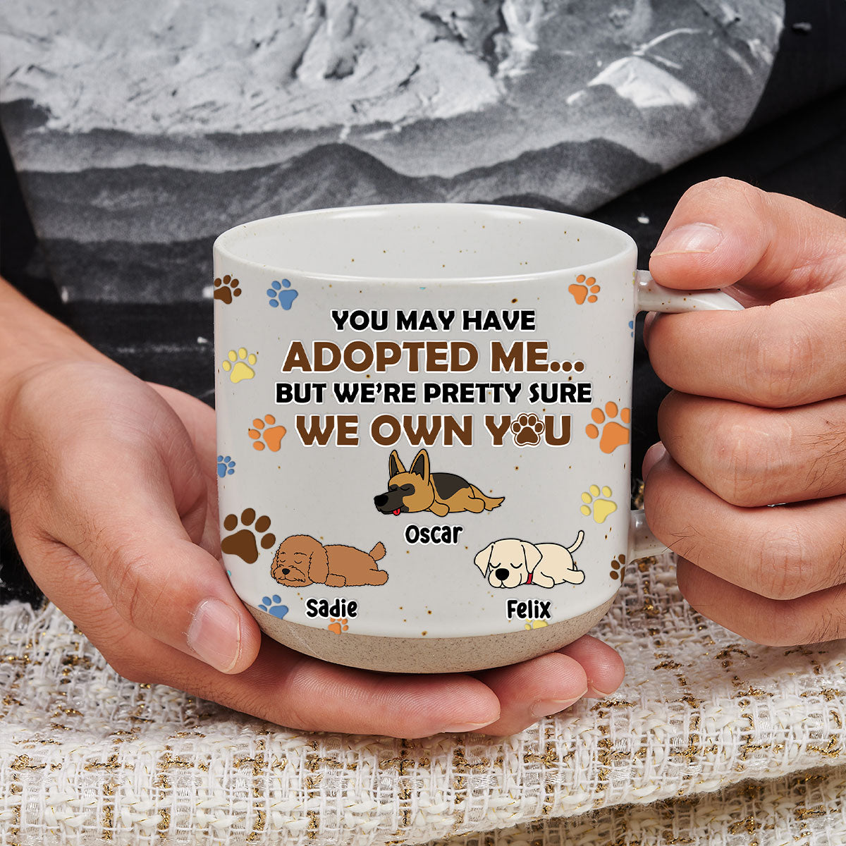 I'm Sure I Own You - 11oz Personalized Custom Ceramic Mug in Dark Blue or White