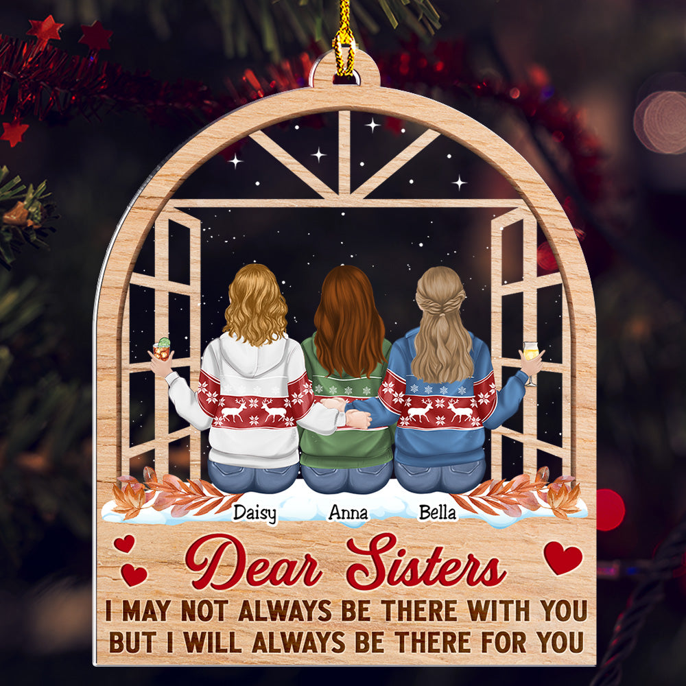 Be There For You - Unique Personalized Custom Acrylic Christmas Ornament with 4' Diameter
