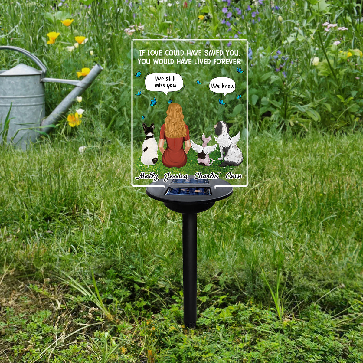 Personalized Custom Solar Light - My Heart Was Not Ready To Lose You: A Memorial Tribute