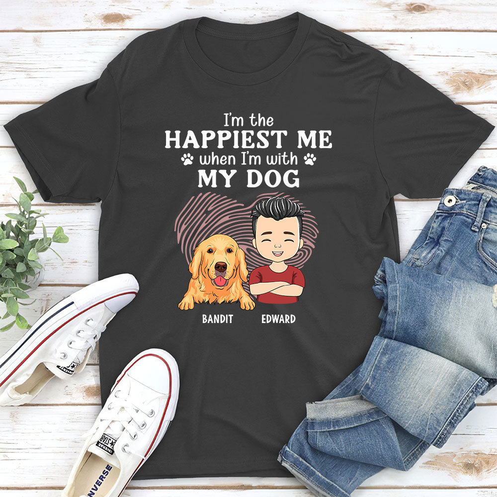 With You - Personalized Custom Unisex Heavy Cotton 5.3 oz T-shirt for Pet Lovers