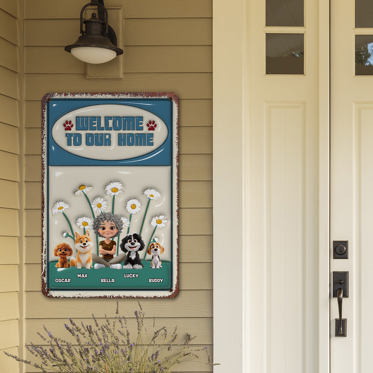 Exclusive Personalized Custom 3D Inflated Effect Metal Sign for Your Home or Office