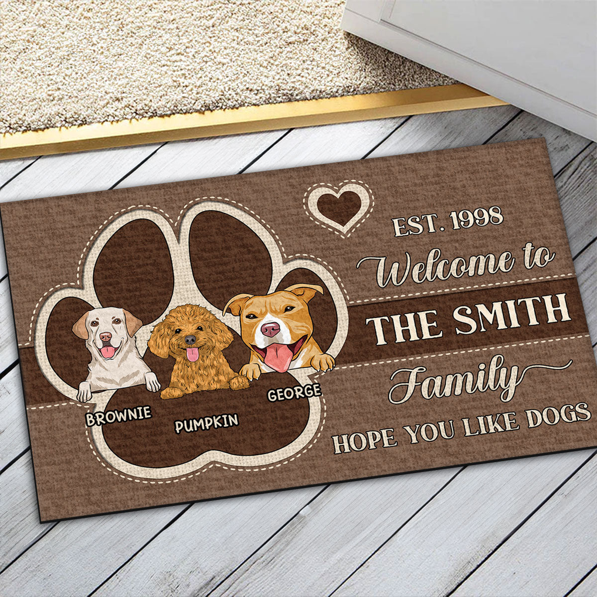 Personalized Custom Doormat - Welcome Your Guests with Your Pet's Picture