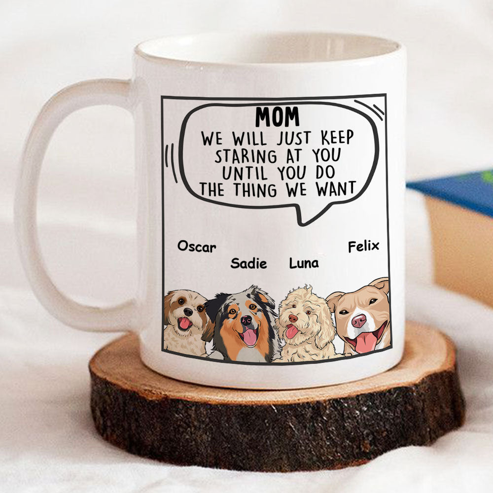 Customizable Personalized 'Dogs Will Just' Coffee Mug for Pet Lovers