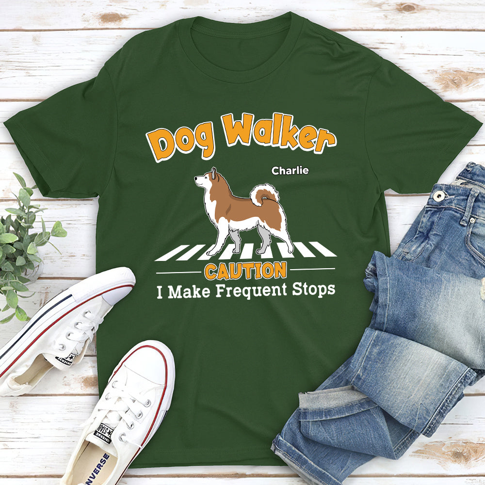 Unique Personalized Custom Unisex Frequent Stops T-shirt - Ideal for Pet Lovers