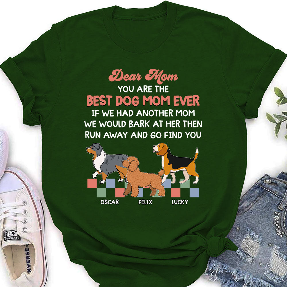 Retro Dog Mom - Stylish Personalized Custom Women's T-shirt for Pet Lovers