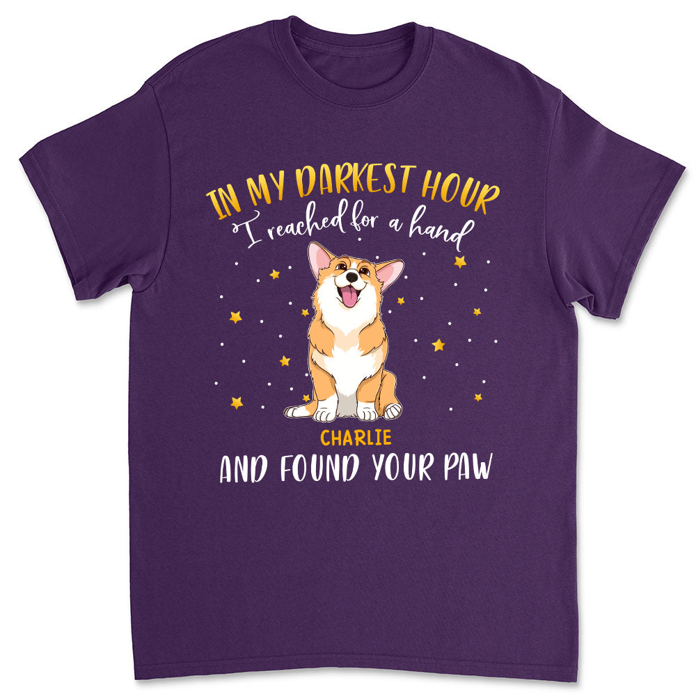 Reach For A Paw - Personalized Custom Unisex 5.3 oz T-shirt for Pet Lovers