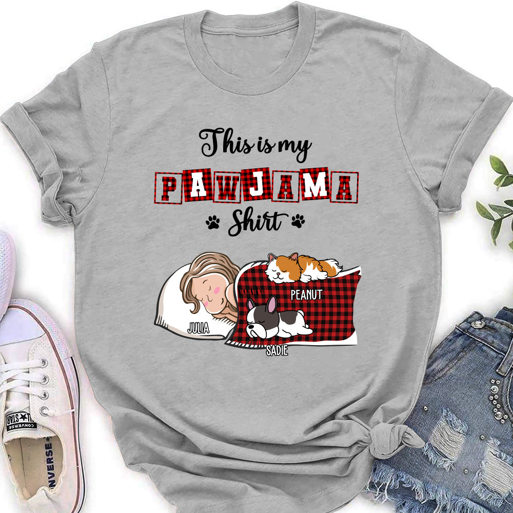 My Sleepshirt Ver Pet 2 - Exclusive Personalized Custom Women's T-Shirt for Pet Lovers