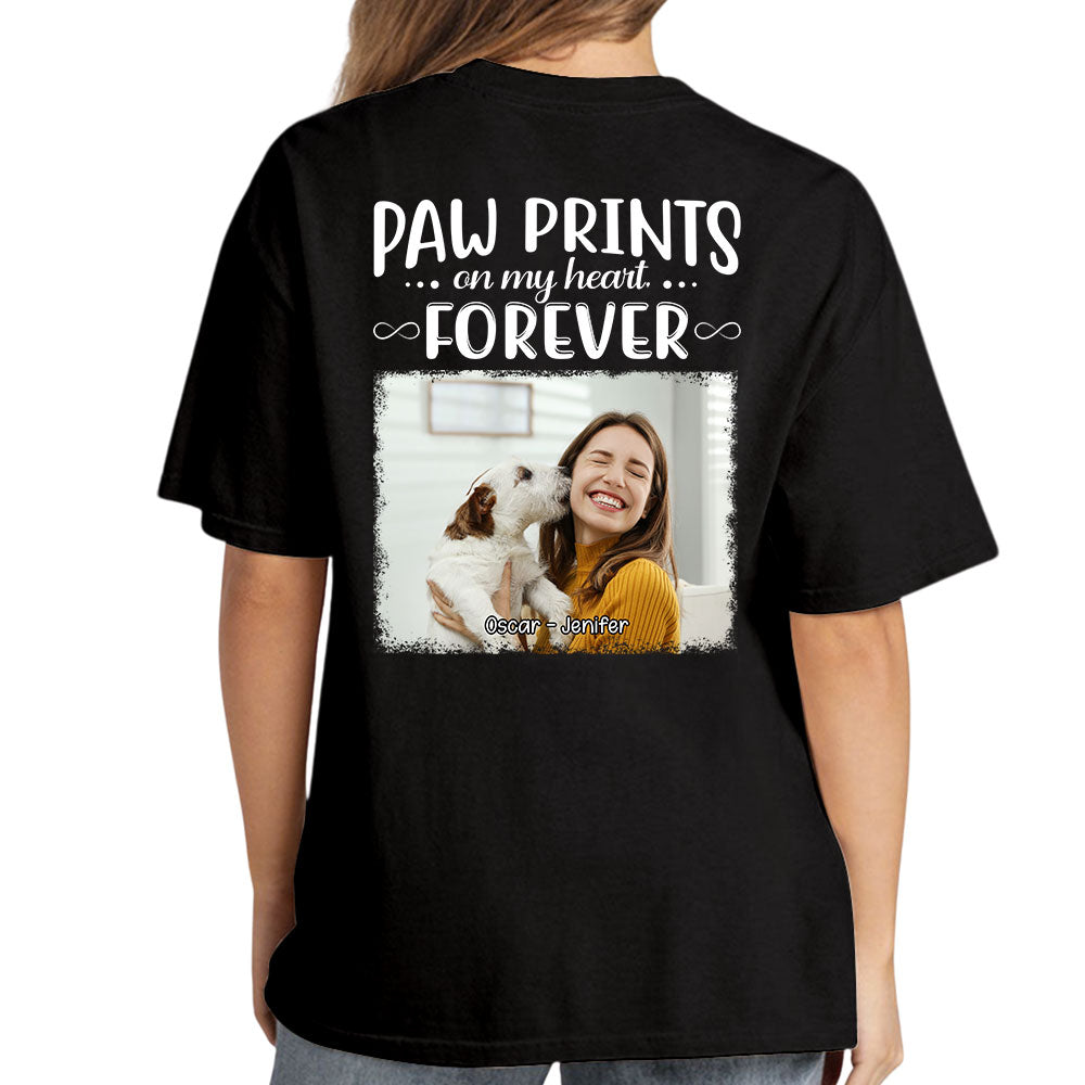Paw Prints Forever Personalized Custom Premium Men's 4.2 oz T-shirt with Copyrighted Artwork