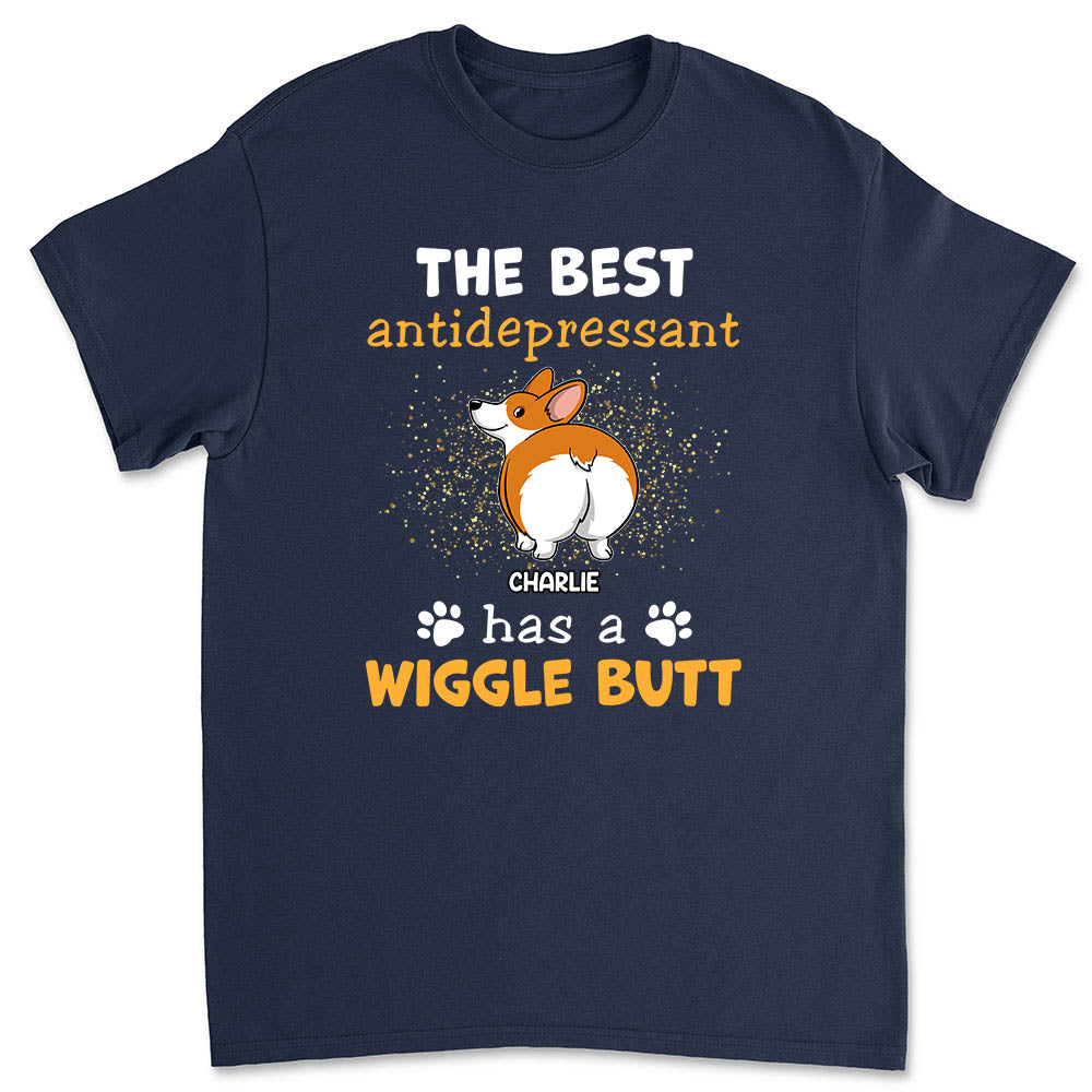 Wiggle Butt - Personalized Custom Unisex 5.3 oz T-shirt for Pet Lovers