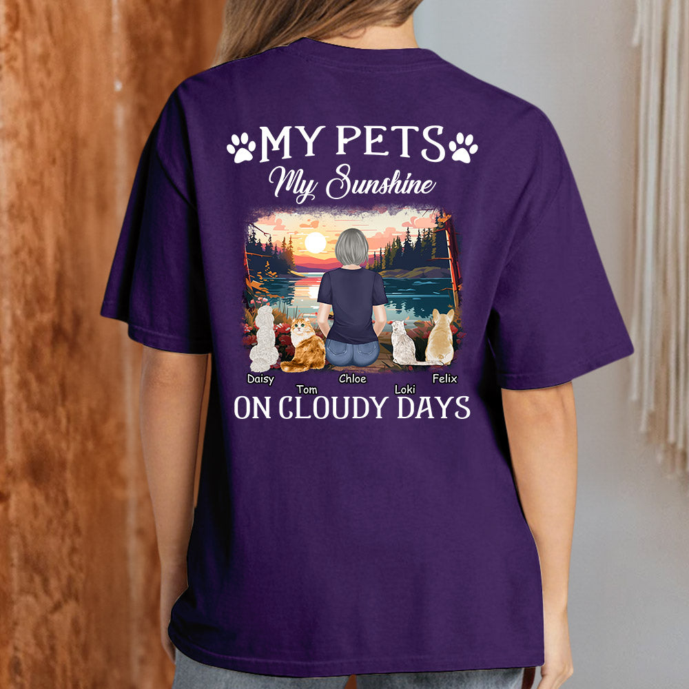 My Pet Sunshine - Personalized Custom Unisex 5.3 oz T-shirt for Pet Lovers