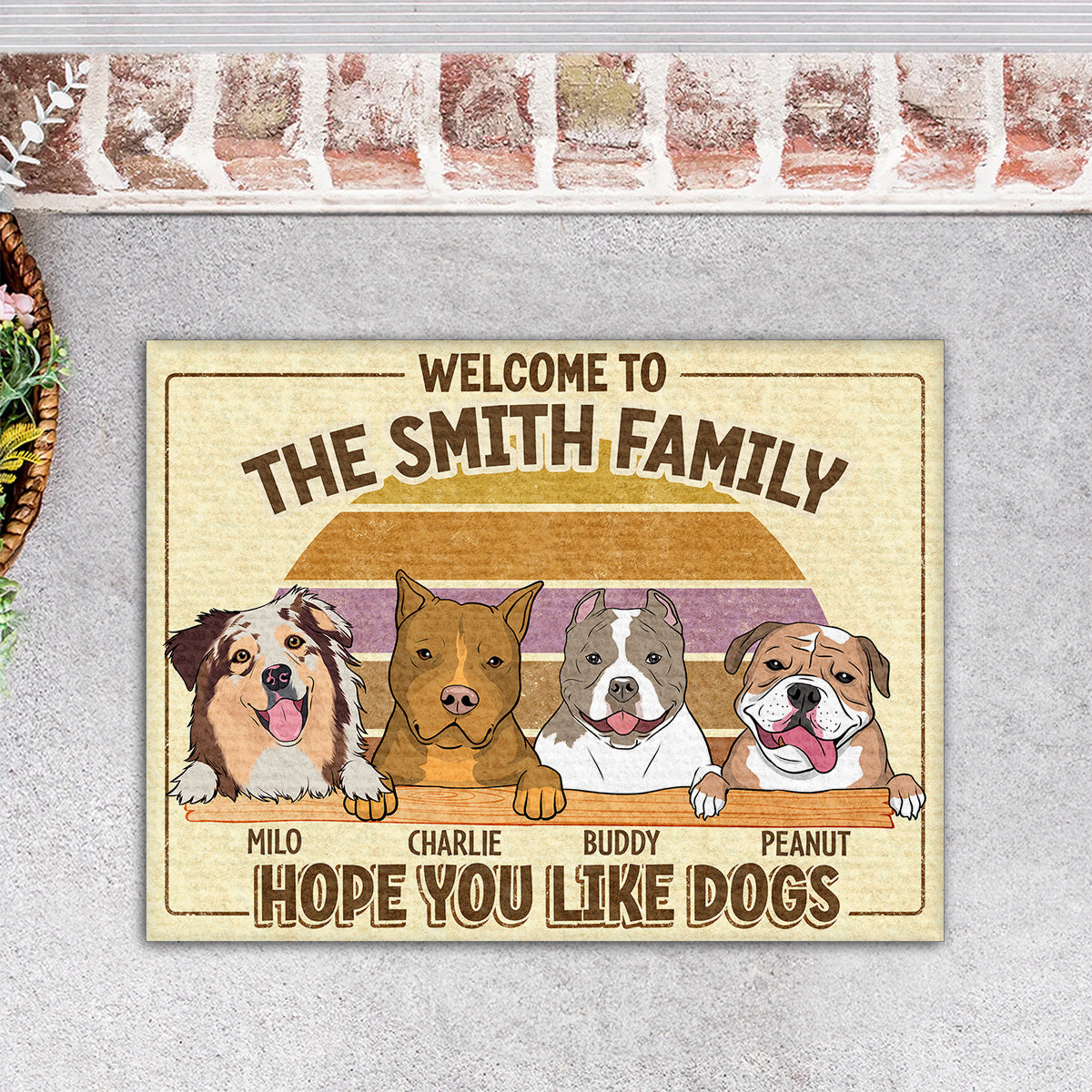 Personalized Custom Doormat - Welcome Your Guests with Your Pet's Picture