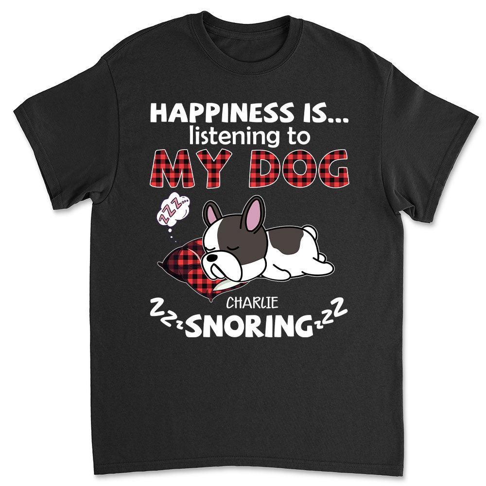 My Pets Snoring - Personalized Custom Unisex 5.3 oz T-shirt for Pet Lovers