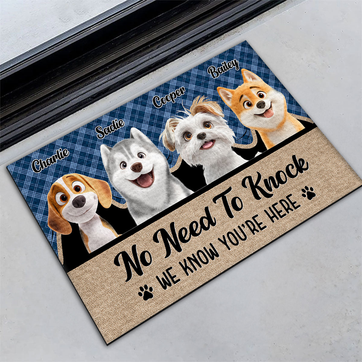 Personalized Custom Pet Lover Doormat - No Need to Settle for Ordinary