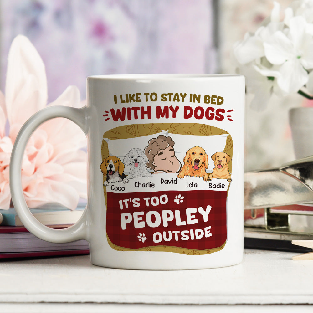 Personalized Custom Coffee Mug - Ideal for Staying in Bed with Your Dogs, Perfect Gift for Pet Lovers